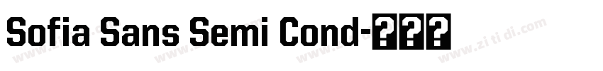Sofia Sans Semi Cond字体转换